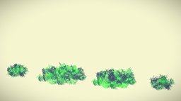 Jabami Anime Bush v1 trees, tree, grass, vegetation, manga, bush, low-poly, lowpoly, anime