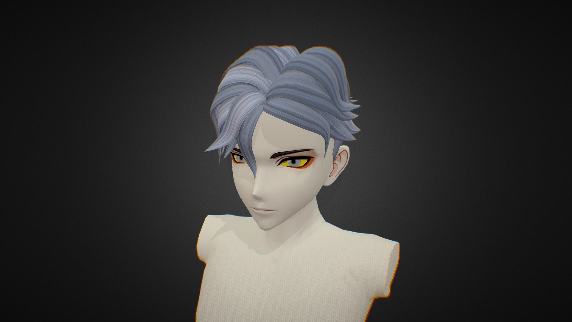 Anime Hair 5 - Ngchipv - 3D model by Ngchipv 3d model