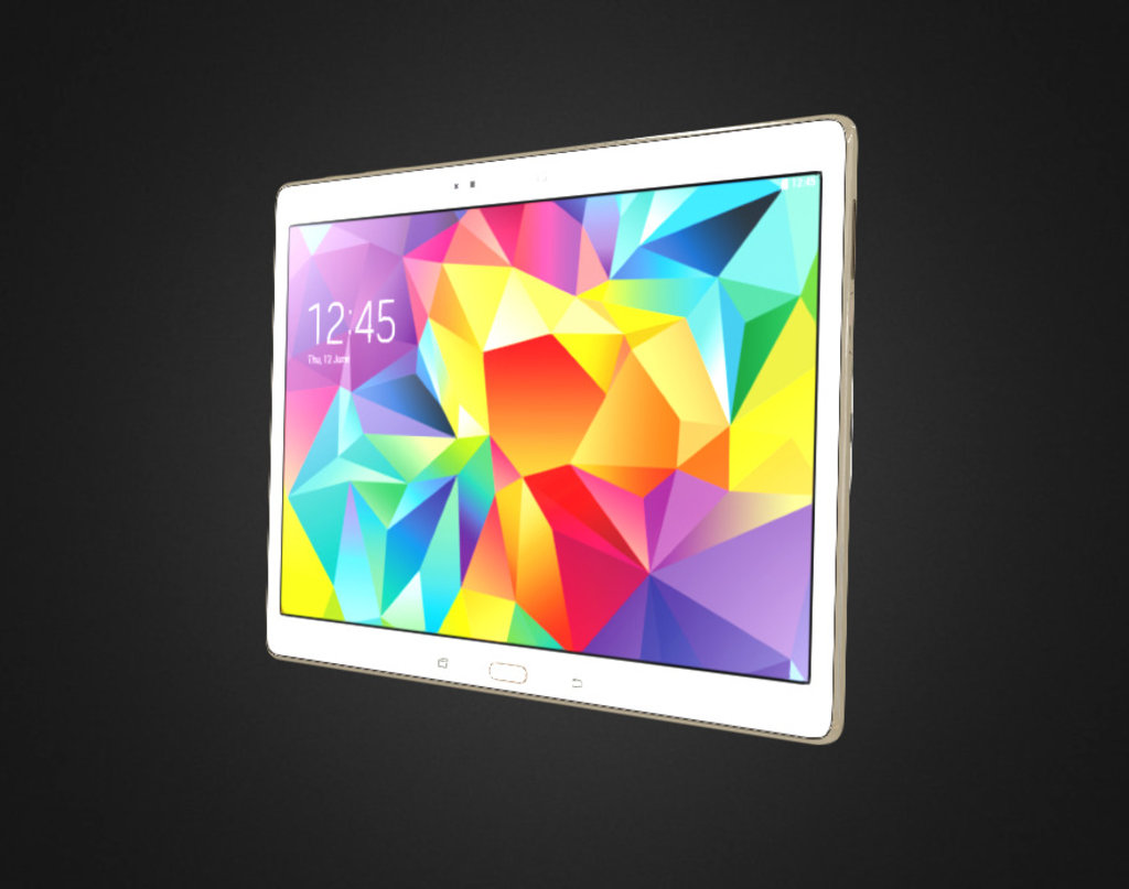 Published by 3ds Max, Samsung Galaxy Tab T800 White - Samsung Galaxy Tab T800 White - 3D model by Carphone Warehouse (@cpw) 3d model