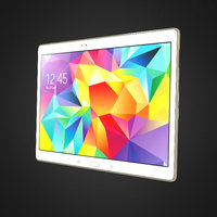 Samsung Galaxy Tab T800 White white, samsung, galaxy, tab, t800, 3dsmax, 3dsmaxpublisher