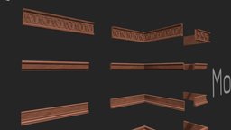 Ultimate Moulding and Skirtings standard, shapes, cupboards, detail, moulding, cornice, furniture, kitchen, fancy, woodwork, edges, corners, skirting, substancepainter, substance, design, building, interior, industrial, cornices