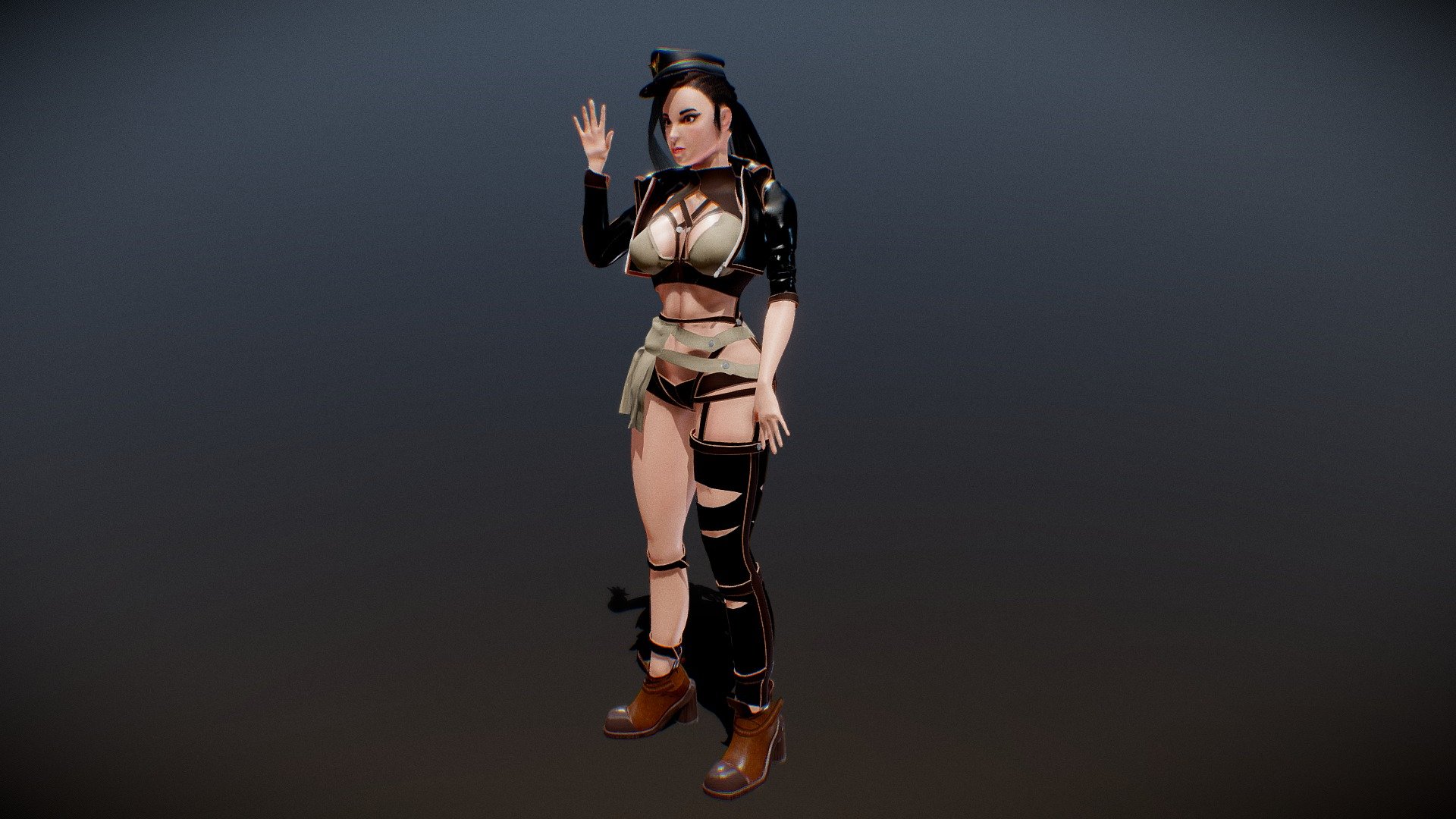 Hello! This is my second character creation, hope you like it, and you can visit this site for higher resolution render. https://www.artstation.com/artwork/qAyvoy




High Quality

Textured

Rigged

Animated
 - Character Lieutenant - Buy Royalty Free 3D model by A'Creative (@ACreative) 3d model