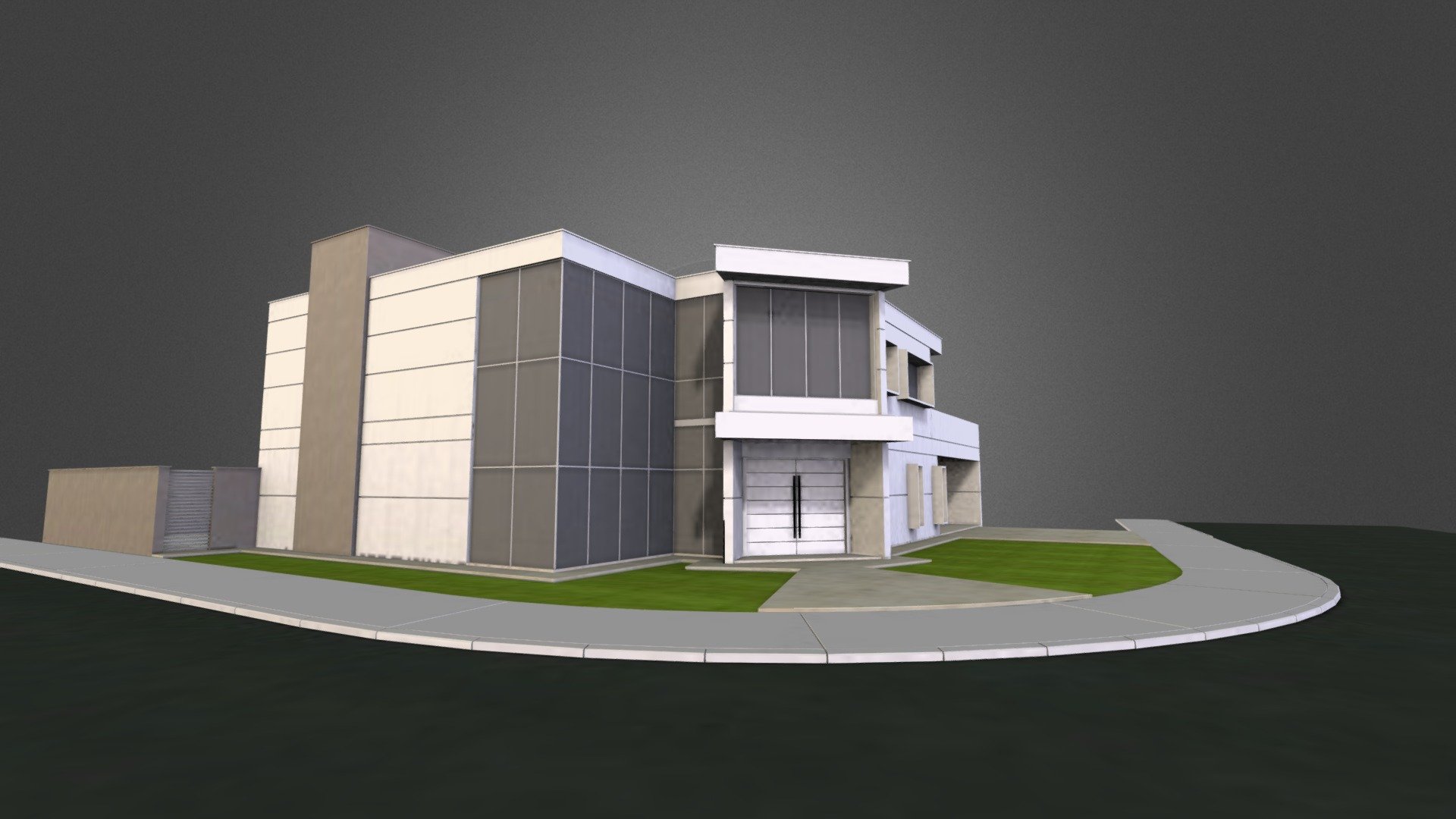 Material Test - Modern House - 3D model by Takashi (@takashidesign) 3d model