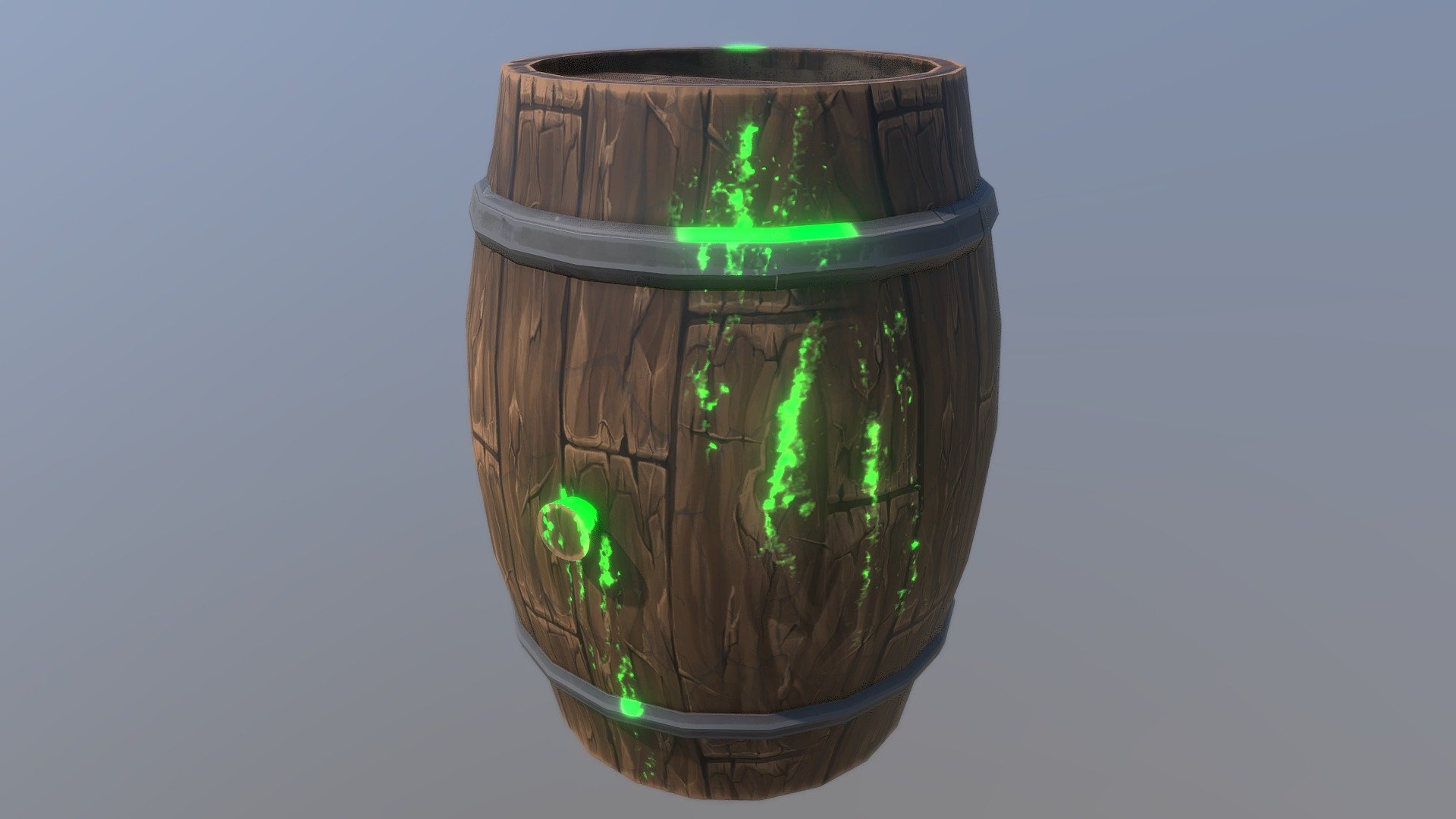 Just a little something i decided to wip up. Thought I'd try something diffrent and create a cartoon-styled design - cartoon wooden Barrel - 3D model by Laserall123 3d model