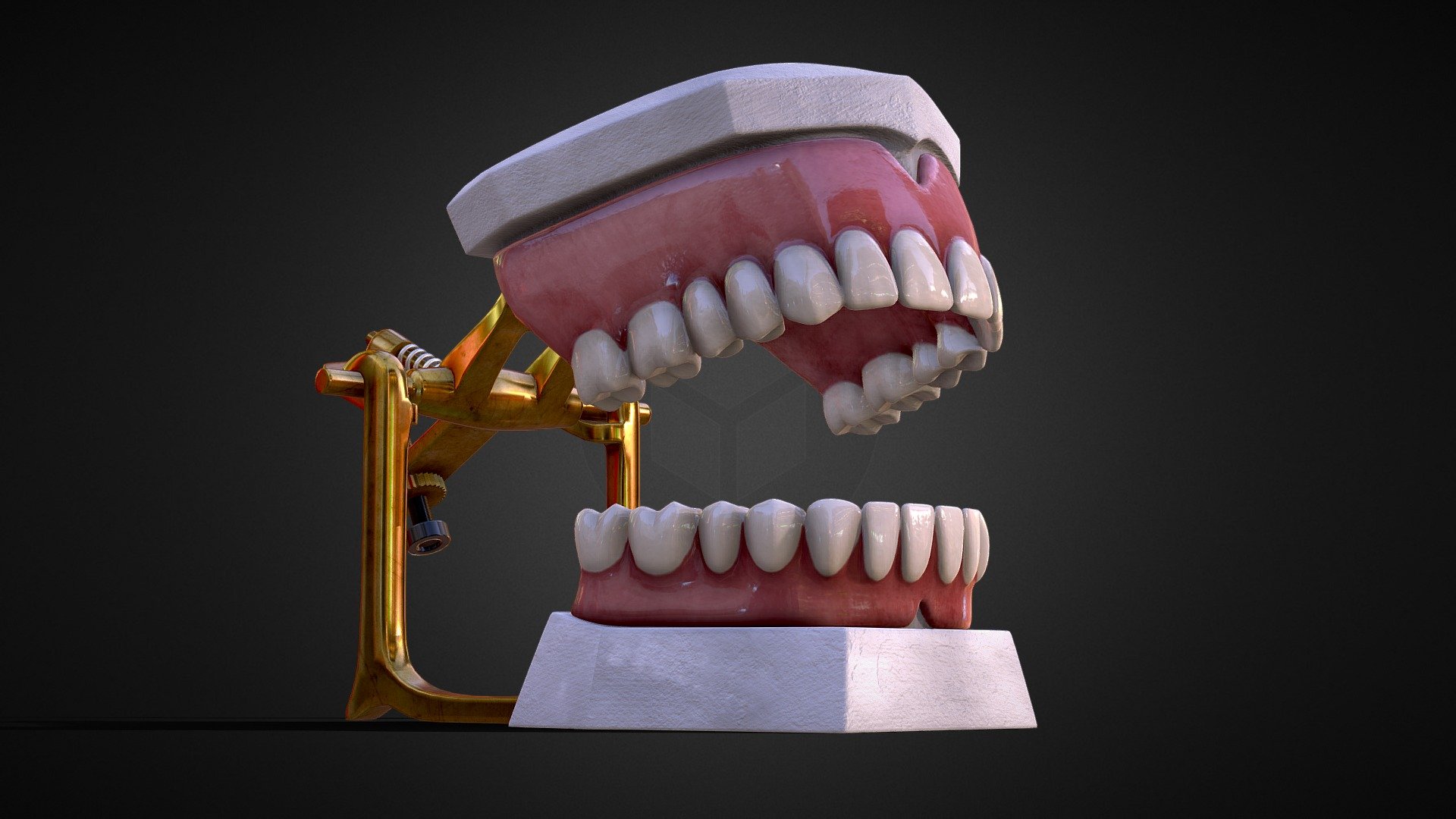 High detailed 3D model of Dental Prosthesis, upper and lower jaw in dental okludator (animated).

The model was created in Blender 2.8

Included (animated / static), (closed / open) jaws Blend files.

Included 3D formats: BLEND / OBJ / FBX

https://youtu.be/Be7Zw532nZI - Dental Prosthesis - Buy Royalty Free 3D model by Rossty (@rossty05) 3d model