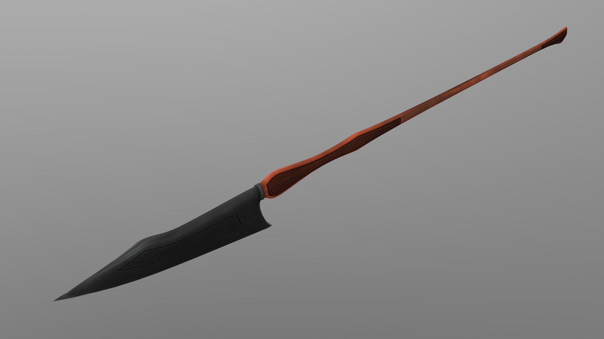 Woodland Spear
Bring your project to life with this low poly 3D model of an Woodland Spear. Perfect for use in games, animations, VR, AR, and more, this model is optimized for performance and still retains a high level of detail.


Features



Low poly design with 2,194 vertices

4,320 edges

2,128 faces (polygons)

4,256 tris

2k PBR Textures and materials

File formats included: .obj, .fbx, .dae


Tools Used
This Woodland Spear low poly 3D model was created using Blender 3.3.1, a popular and versatile 3D creation software.


Availability
This low poly Woodland Spear 3D model is ready for use and available for purchase. Bring your project to the next level with this high-quality and optimized model 3d model