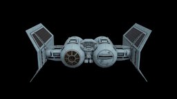 Star Wars TIE Shuttle (Needas Shuttle from ESB) universe, shuttle, fighter, empire, bomber, back, sw, spacecraft, realtime, pilot, legends, craft, ready, canon, command, tie, captain, imperial, officer, wars, star, mandalorian, boarding, ot, strikes, esb, expanded, andor, substancepainter, game, pbr, scifi, futuristic, spaceship, needa