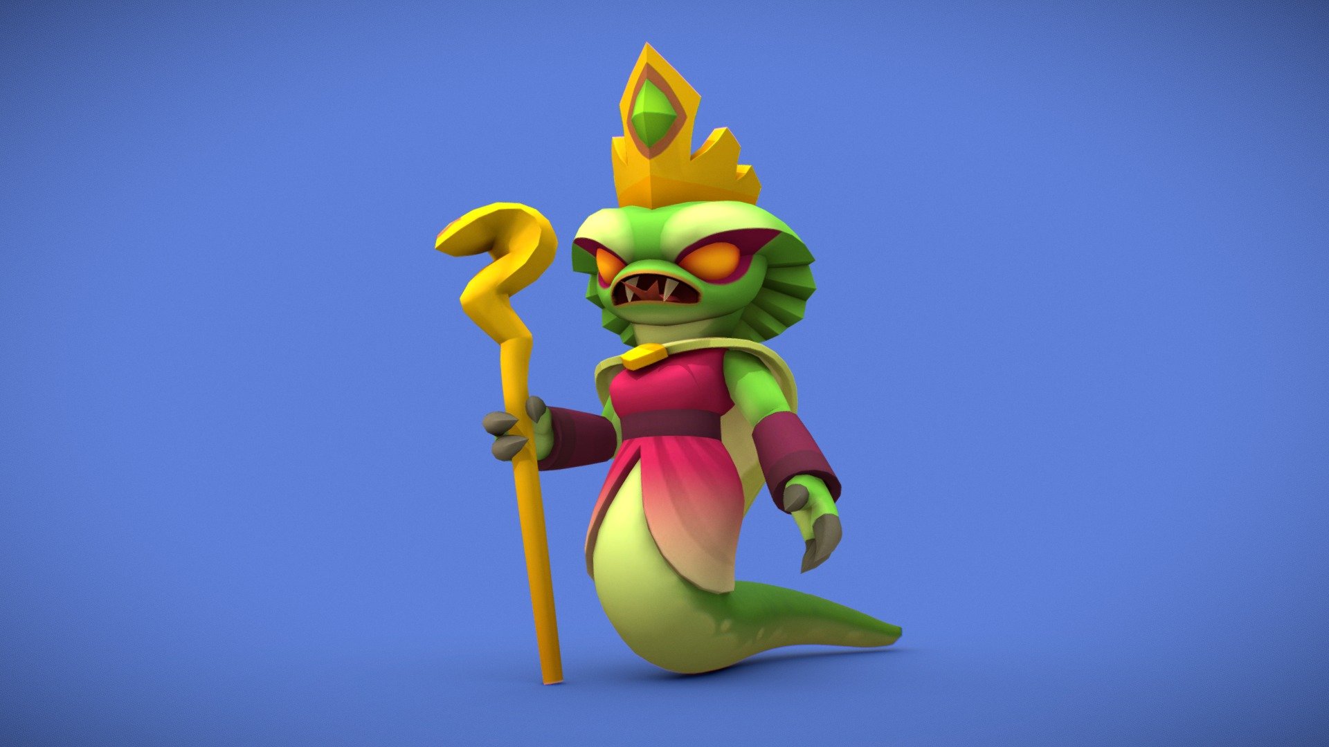 Serpent Mother boss model for mobile game &ldquo;Warrior Way – One Way Story