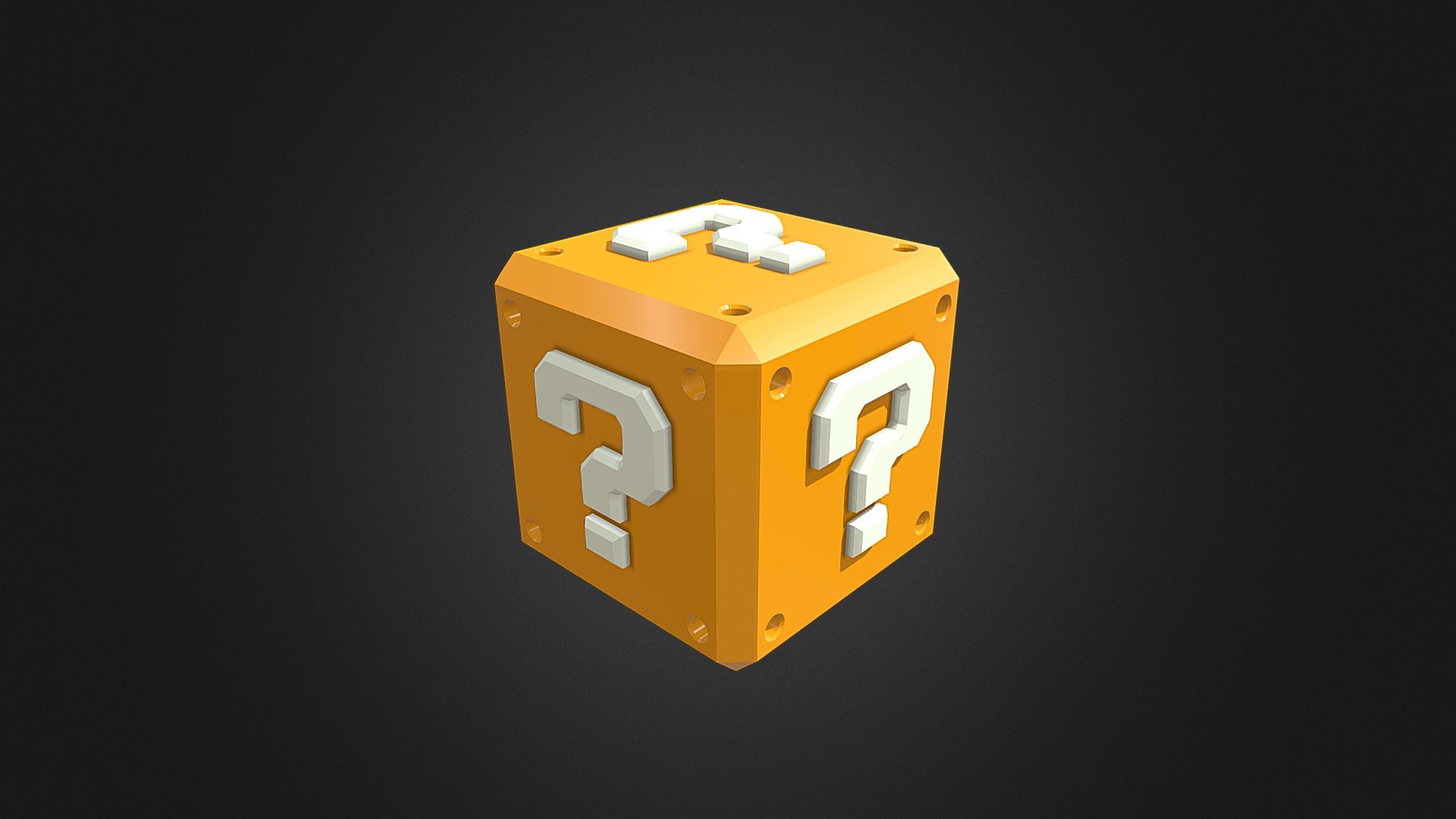 Yellow guess box for picking up item in a game - Guess Box - Download Free 3D model by Zainal Abd. Kahar (@zsuperxtreme) 3d model