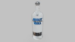 Absolute Vodka Bottle drink, wine, sweden, potatoes, russia, liquid, swedish, vodka, alcol, alchool, glass, bottle, download