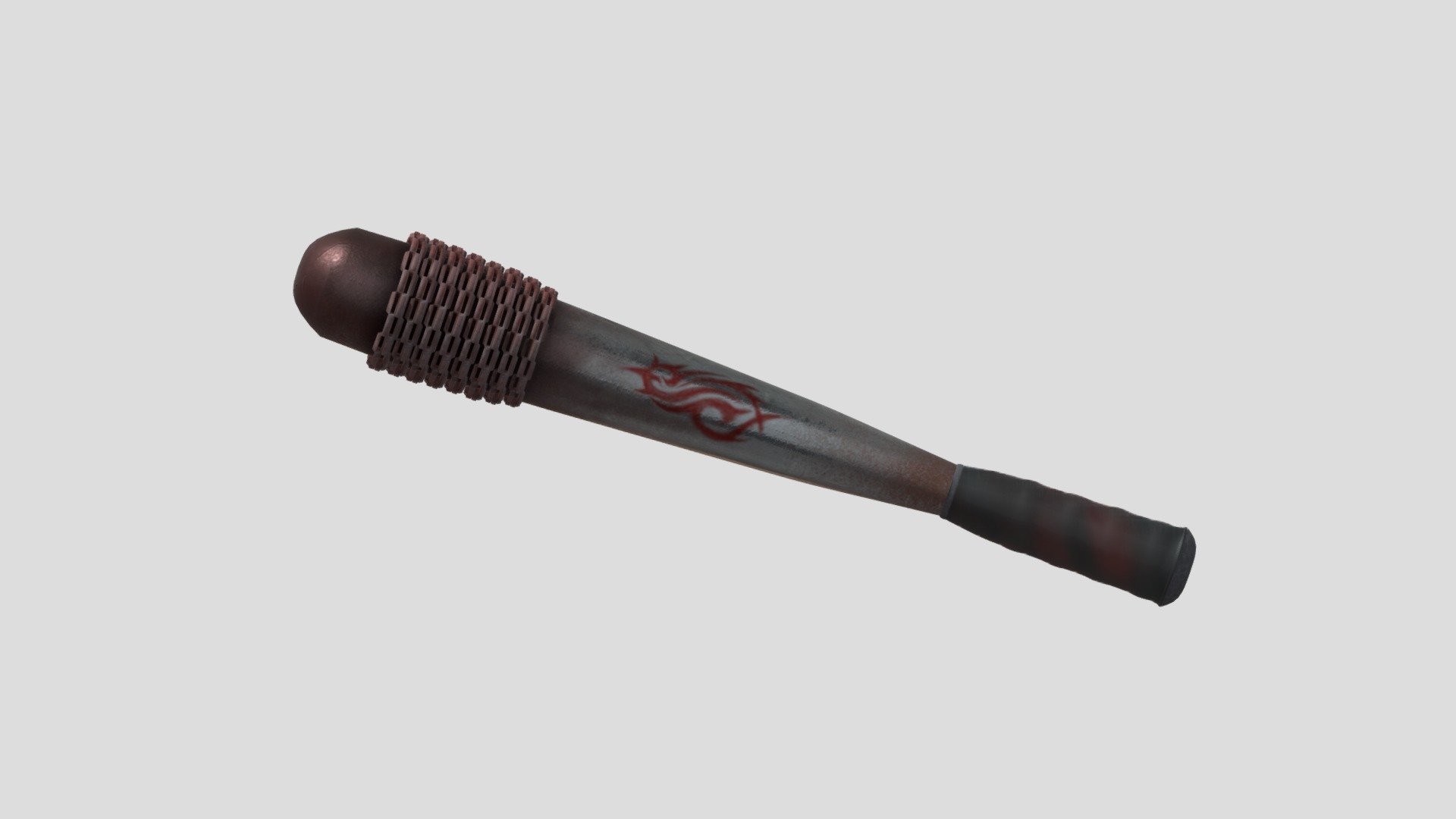 Steel bat with chains and Slipknot logo on it.

Textures made with Substance Painter 3d model