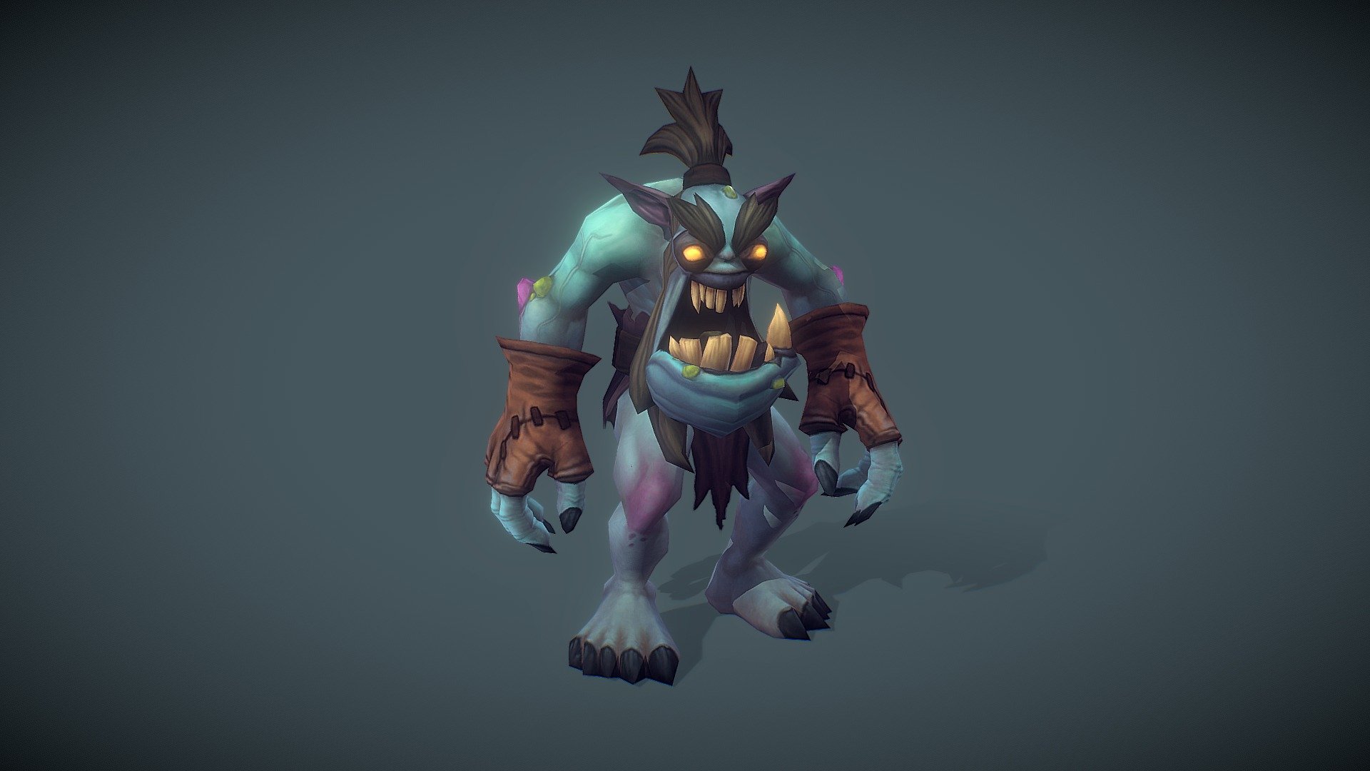 A low poly graveyard ghoul for game development. He comes with the following animations:


attack
damage
death
idle
parry
walk
run
spawn
 - Ghoul - Hand Painted Series - 3D model by BitGem 3d model