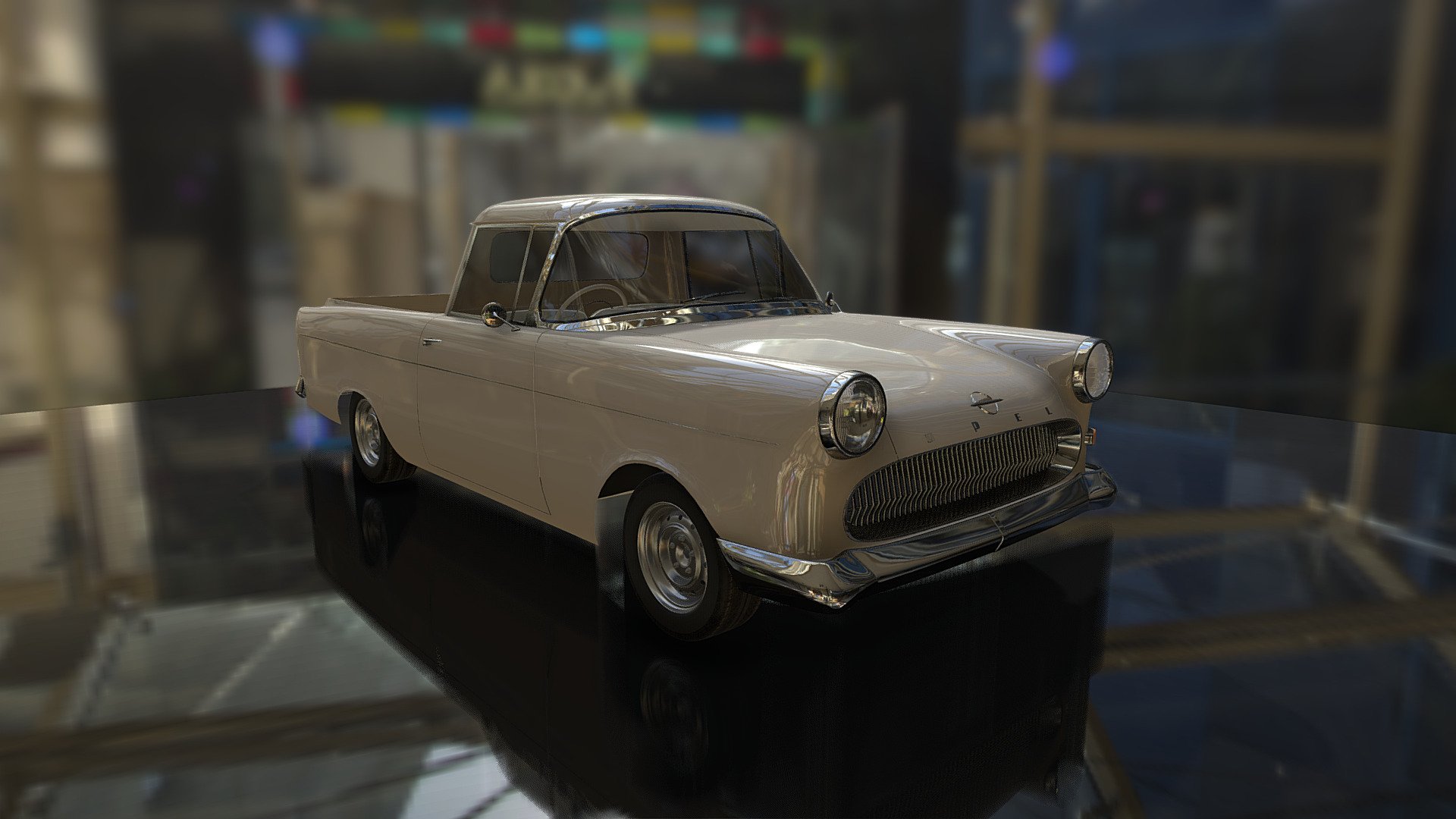 A little change i did from the sedan version that i made at work(hence the interior details), i really into pick-up trucks so then i choose this variant to upload 3d model