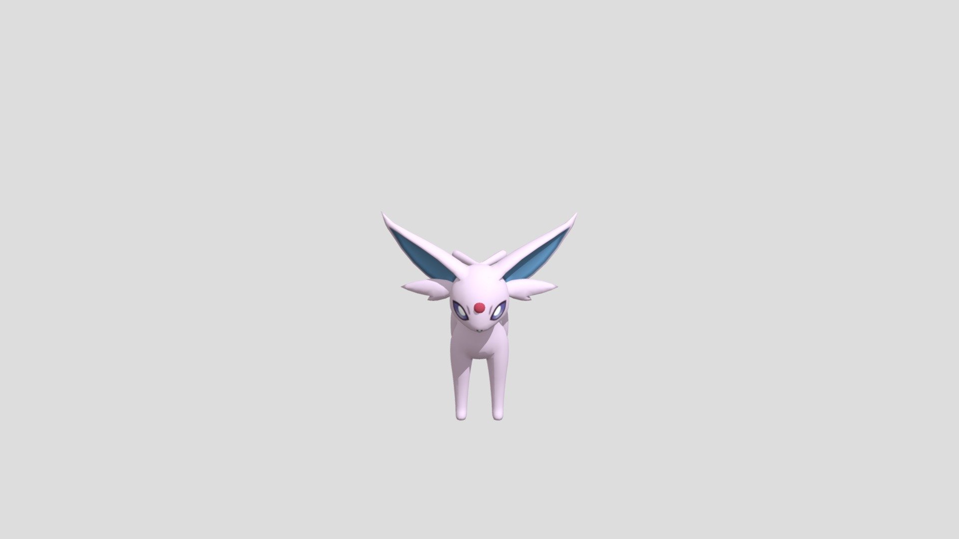 Sun Pokémon
Espeon is extremely loyal to any Trainer it considers to be worthy. It is said that this Pokémon developed its precognitive powers to protect its Trainer from harm 3d model