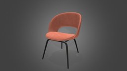 Visionnaire armchair, classic, furniture, agon, capitone, lowpoly