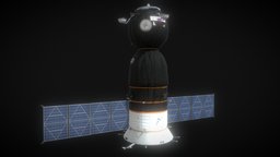 3D Soyuz Spacecraft model Low-poly 3D model