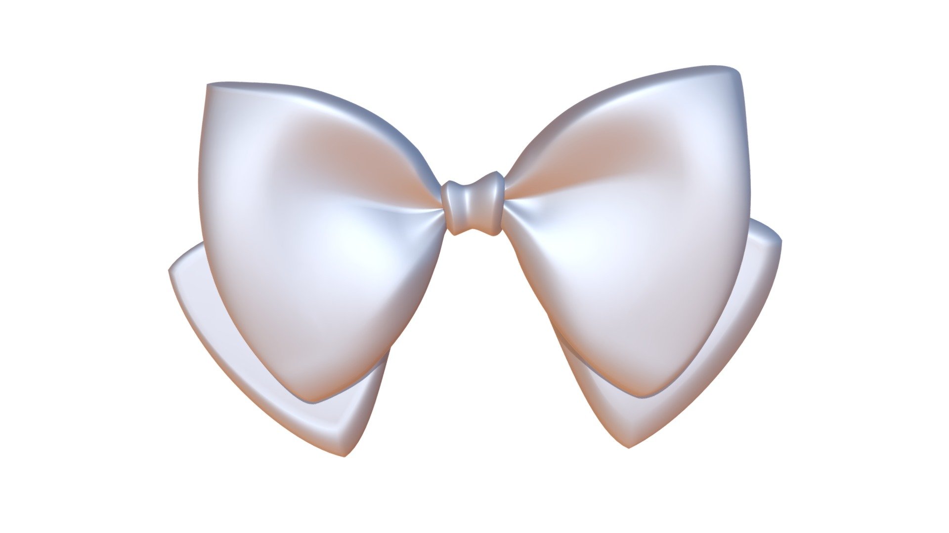 Highpoly hardsurace bow model. Ready for 3D-print or CNC, or just a render. Size: 51 x 5 x 33 mm. Volume: 3,4 cm3 3d model