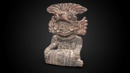 Zapotec funerary urn, 600-900 CE artsmia, photogrammetry