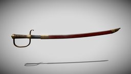British Officers Sword & Sheith : 1700 british, officer, sabre, 1700, 1800, redcoat, weapon, knife, sword, pirate, blade, history, pirates