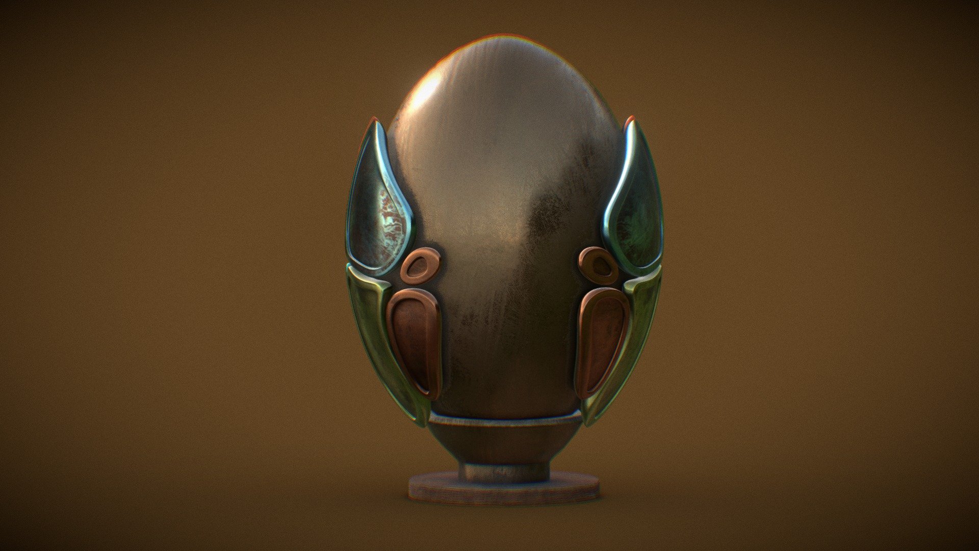 Old egg totem - Egg totem - 3D model by 3DWorkbench 3d model