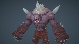 Ice Troll troll, ice, character, game, 3d, model, creature, monster