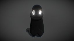 Cult Ghost cartoony, cult, character, low-poly, cartoon, poly, ghost, halloween