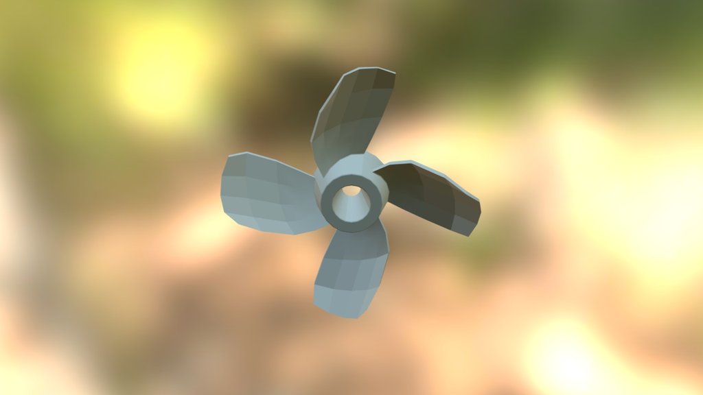 This is a sub divided propeller I made for a class project. Feel free to use, just give me credit for modeling it!! - Propeller Sub-D - Download Free 3D model by markqueen 3d model