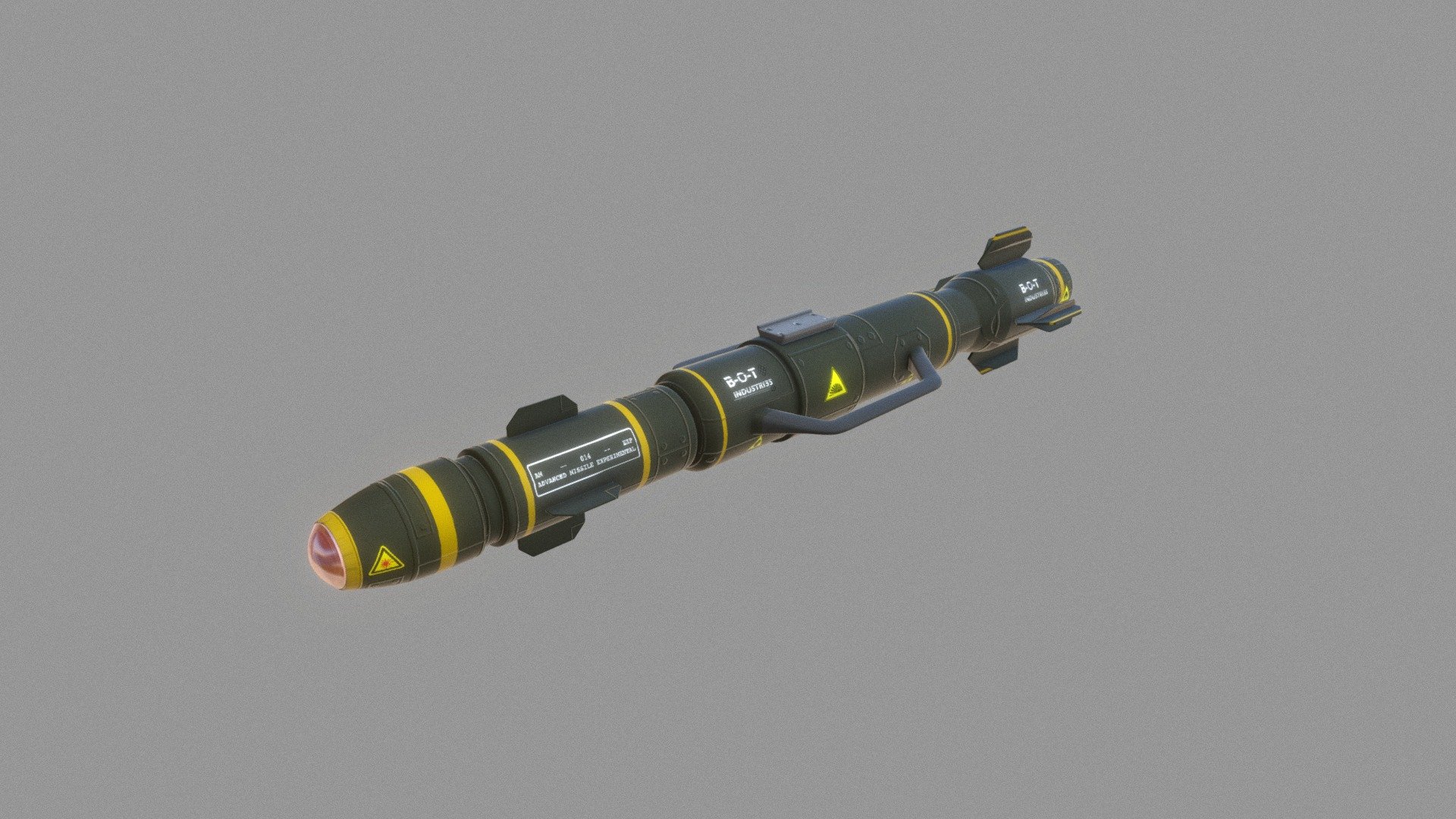 Med poly model of an Advanced Missile System. Textures for albedo, Roughness, Bump included. Best used for games or visualizations 3d model