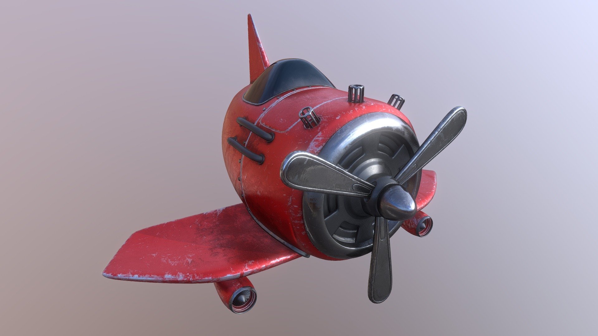 Hello! This a high-poly cartoon styled aircraft modelling and texturing practise. 
Modelling is made in Blender 2.81 and textured in Adobe's Substance Painter.

I really enjoyed making this model. I hope you like it as well!

You can see more details in my Behance Portfolio!
Behance: https://www.behance.net/fatihsahinn

Don't forget to check my instagram account for more of my works!
Instagram: https://www.instagram.com/fatihsahindesign/ - Cartoon Style Aircraft - 3D model by Fatih174 3d model