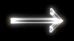 UXR FORWARD ARROW arrow, down, back, vintage, forward, up, cyber, neon, minimalism, lofi, lowpoly, light, 30daysinvr, uxr, uxrzone, fwdvr