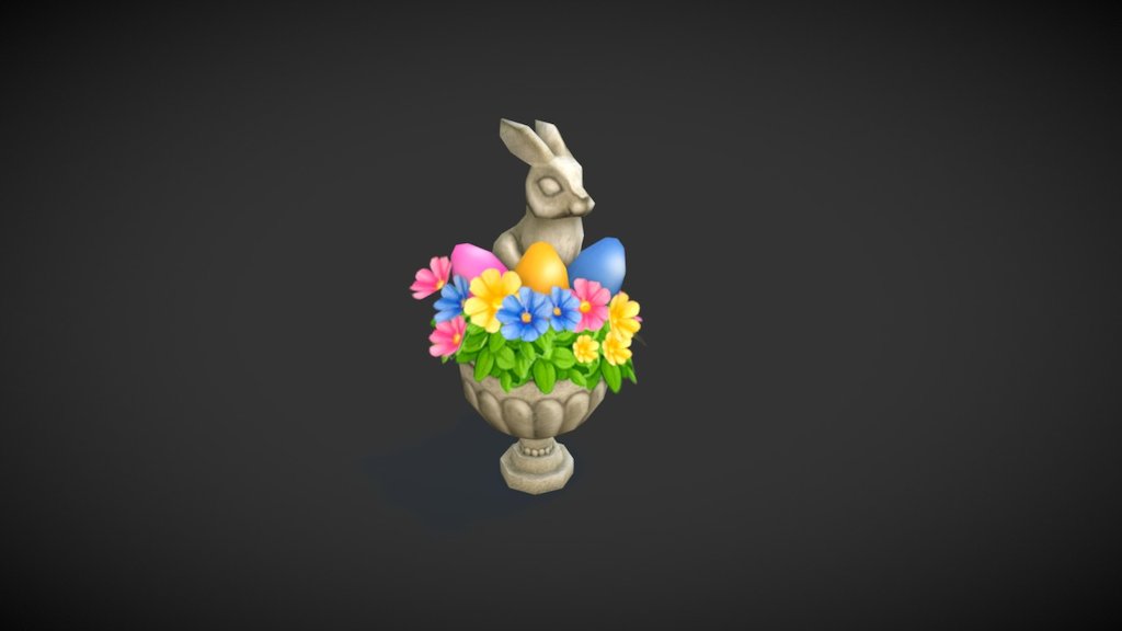 Modeling, mapping, texturing - Easter Bunny - 3D model by Serhii (@lokitemplar) 3d model
