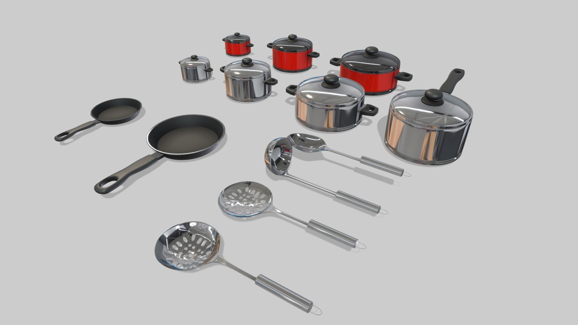 A pack of realistic high quality kitchen utensils at a good price! - kitchen utensils asset pack - Buy Royalty Free 3D model by FDU_oficial 3d model