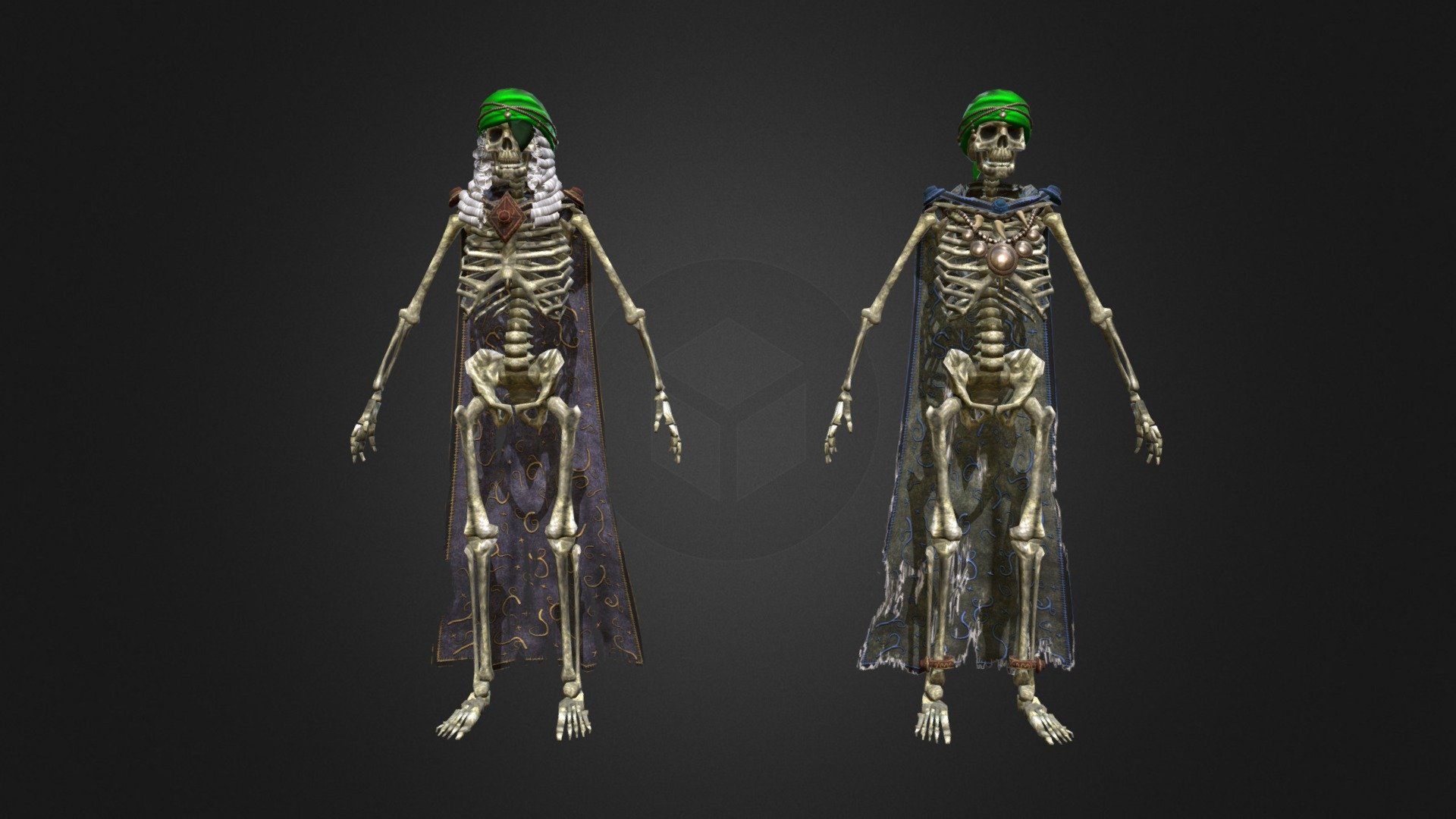 Caster Plunderer Skeletons - 3D model by Portalarium 3d model