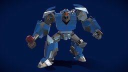Breakdown Transformers Prime Rig soldier, rig, transformers, mecha, cyborg, android, prime, autobot, decepticon, breakdown, character, blender, robot, noai