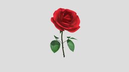 Rose 3D rose, 3d, 3dsmax, 3dsmaxpublisher
