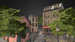 Montmartre Paris Diorama | Tom van Asten france, scene, paris, city_scene, realitycapture, low-poly, city, environment, montmartre-paris-france