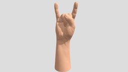 Sign Of The Horns Hand demon, sign, realistic, scans, gesture, replicas, moji, art, human, hand, handsign, handgesture, signofthehorns, devilshorn