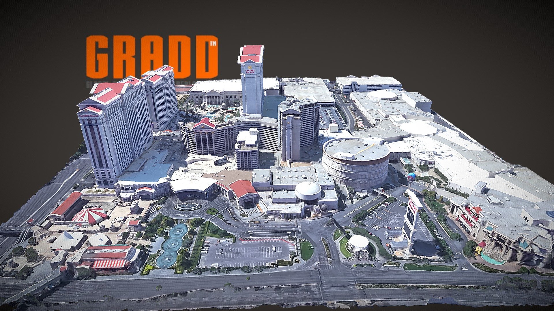 GRADD 3D Model of Caesars Palace, Las Vegas

Caesars Palace is a AAA Four Diamond luxury hotel and casino in Paradise, Nevada, United States. The hotel is situated on the west side of the Las Vegas Strip between Bellagio and The Mirage. It is one of the most prestigious casino hotels in the world and one of Las Vegas's largest and best known landmarks.[1][2]

Caesars Palace was established in 1966 by Jay Sarno, who sought to create an opulent facility that gave guests a sense of life during the Roman Empire. It contains many statues, columns, and iconography typical of Hollywood Roman period productions including a 20-foot (6.1 m) statue of Julius Caesar near the entrance. Caesars Palace is now owned and operated by Caesars Entertainment. As of July 2016, the hotel has 3,976 rooms and suites in six towers and a convention facility of over 300,000 square feet (28,000 m2). The hotel has a large range of restaurants. 

From Wikipedia, the free encyclopedia - GRADD 3D Model of Caesars Palace, Las Vegas - Buy Royalty Free 3D model by GRADD 3d model