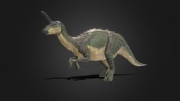 Fantasy Monster : Tsintaosaurus rpg, unreal, unity, monster, animated, fantasy, rigged, dinosaur, gameready, tsintaosaurus