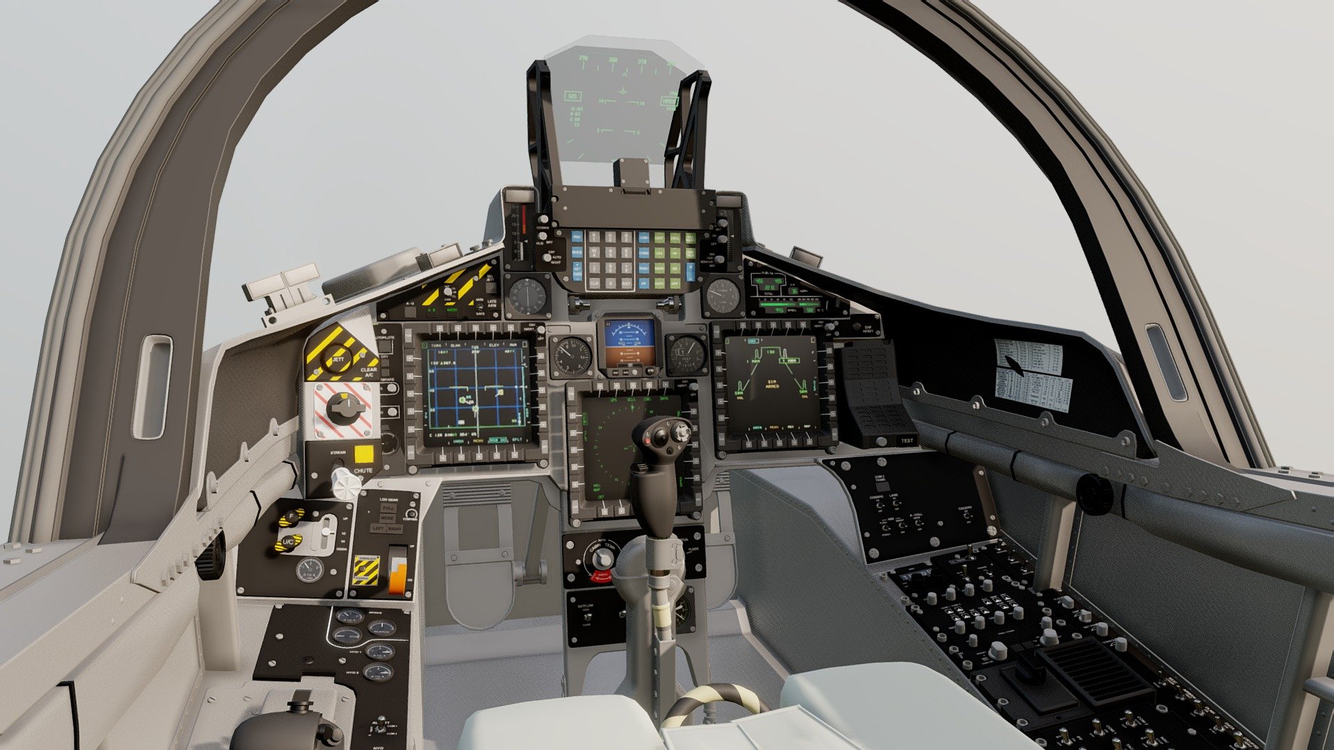 A detailled model of the BAE Hawk T2 Dashboard.
The meshes can be subdivided 3d model
