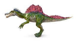 Dinosaur Spinosaurus Lowpoly Art Style Animal
