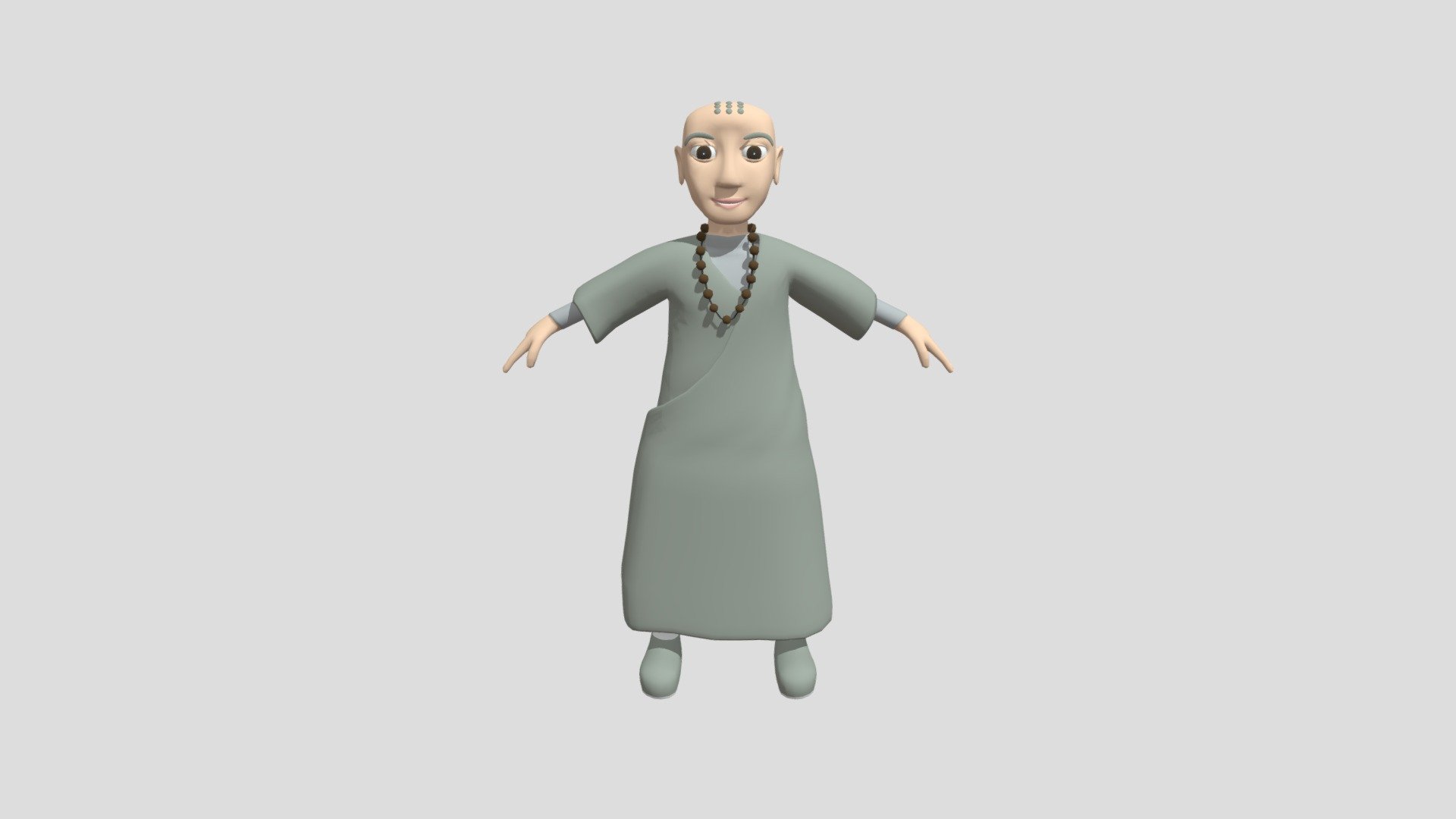 His name is John, a Chinese Monk. Please visit businessyuen.com for more information 3d model