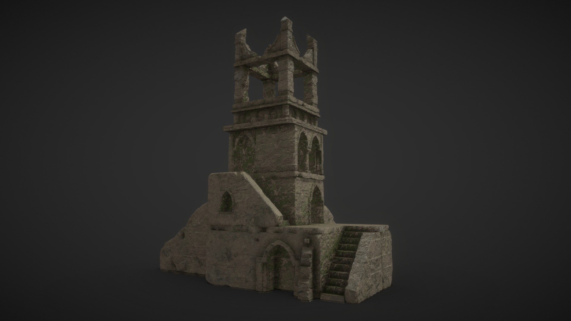 https://www.artstation.com/artwork/qeKdyn Complete Scene Build is available for Demo !!!

A watchtower or watch tower is a type of fortification used in many parts of the world. It differs from a regular tower in that its primary use is military and from a turret in that it is usually a freestanding structure. Its main purpose is to provide a high, safe place from which a sentinel or guard may observe the surrounding area. In some cases, non-military towers, such as religious towers, may also be used as watchtowers 3d model