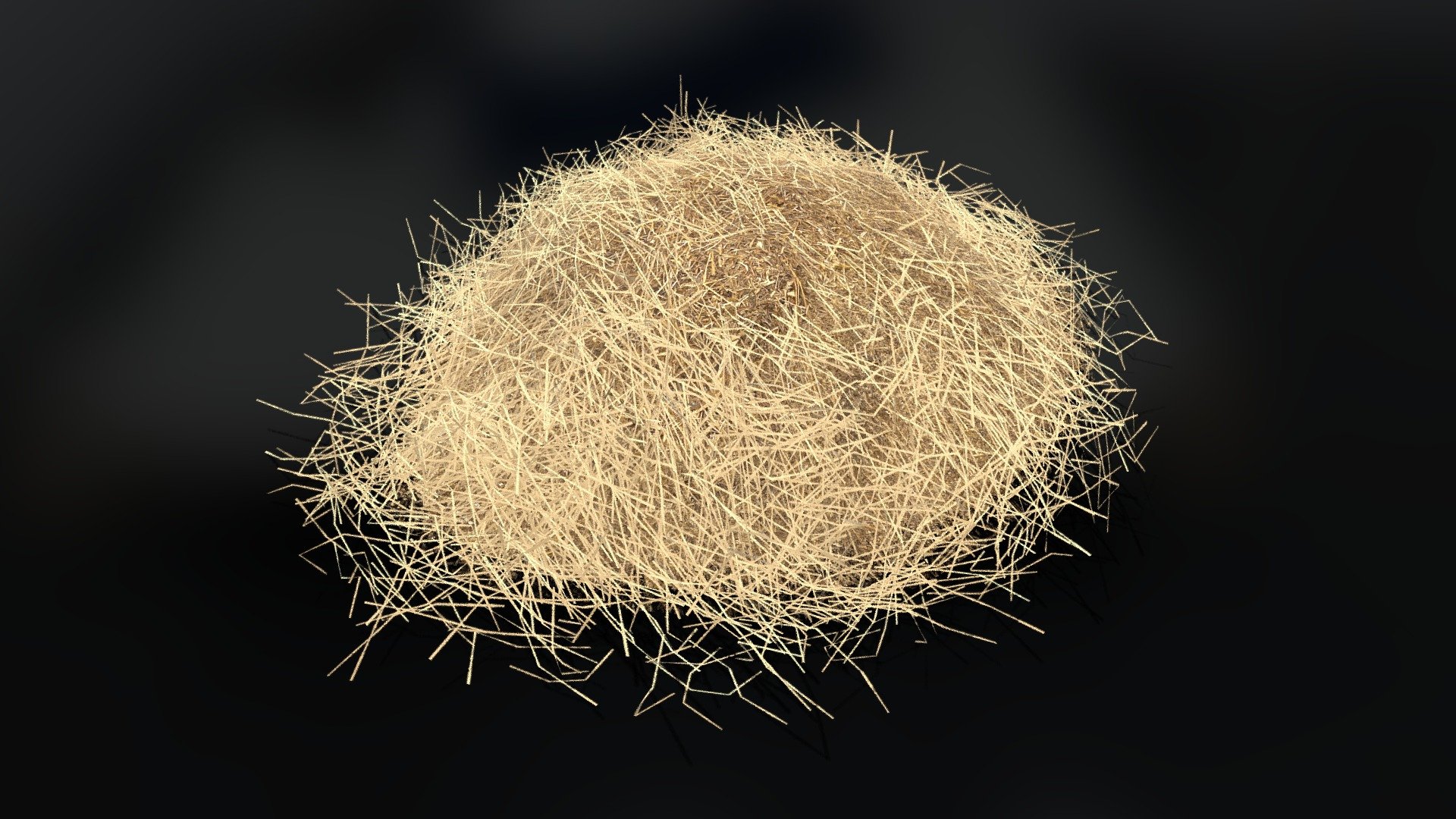 This is a haystack, intended for use in games or any other real-time environment. This model is also included in a larger pack, which contains multiple haystacks and hay bales.

The model is game-ready but relatively high-poly. It is intended to be used with performance-enhancing game engine techniques such as auto LODs, distance culling, etc.

4k .tga textures are included in the download:




BaseColor.tga

Normal.tga

ORM.tga (This is a packed texture, where the RGB channels each contain different texture maps)
Red Channel = Ambient Occlusion - Green Channel = Roughness - Blue Channel = Metallic

Model + Textures by: David Falke

Website: https://www.grip420.com/

Discord: Follow us on Discord

Facebook Follow us on Facebook - Haystack Small - 02 - GameReady - Buy Royalty Free 3D model by GRIP420 3d model