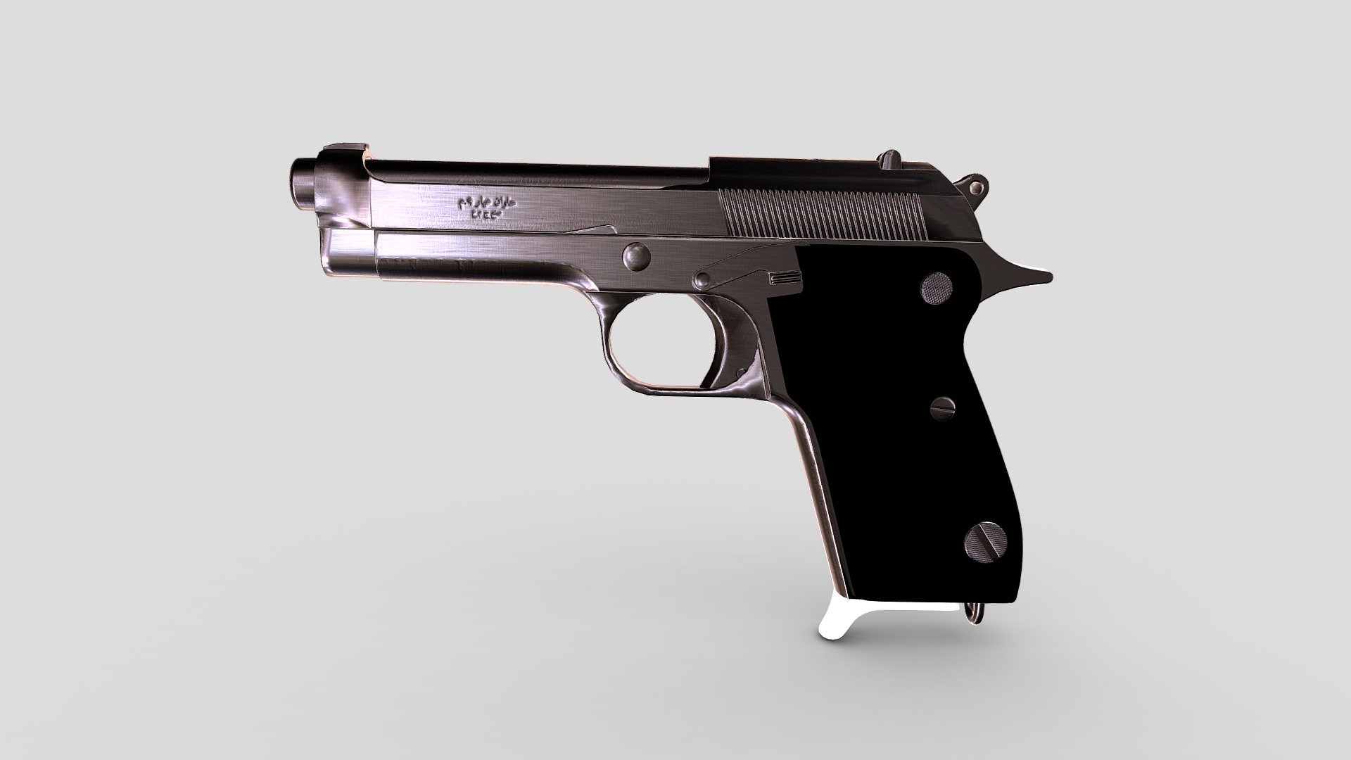 YOUTUBE: https://www.youtube.com/c/Thunk3DScanner/videos - Helwan-brigadier-beretta-m1951-pistol - Download Free 3D model by Diana Liu (@Diana123456) 3d model