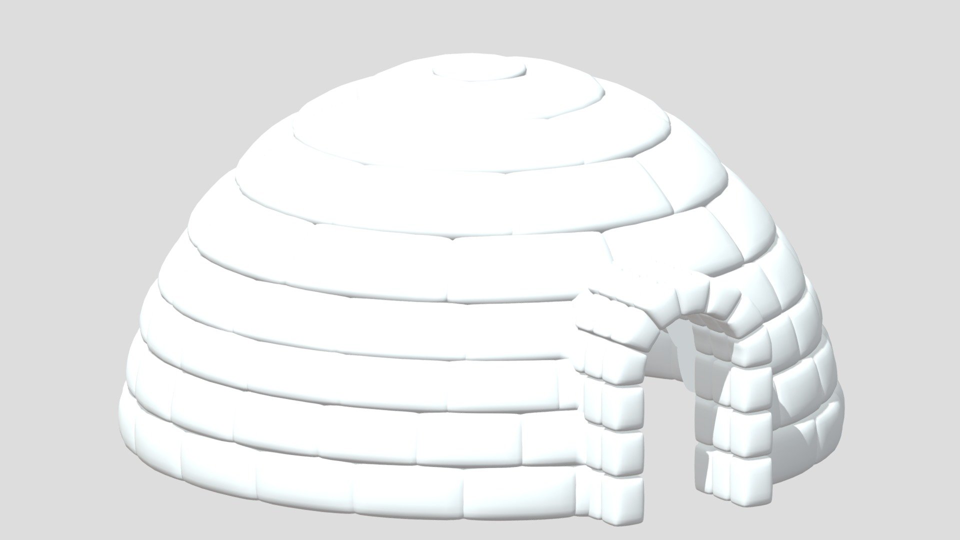 -Cartoon Igloo Canada 1.

-This product contains 10 objects.

-Total vert: 55,362 poly: 54,922.

-This product was created in Blender 2.935.

-Formats: blend, fbx, obj, c4d, dae, abc, stl, glb, unity.

-We hope you enjoy this model.

-Thank you 3d model
