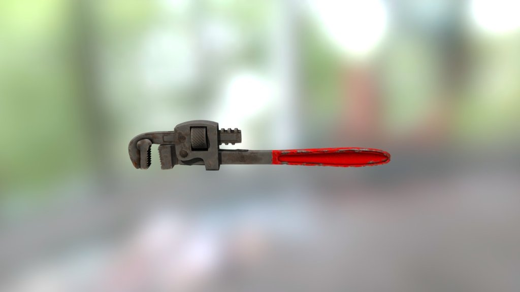 Low poly pipe wrench - Pipe Wrench - 3D model by georgydmn 3d model