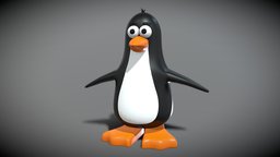 Stylized Penguin 3d Character (Rigged) penguin, character, cartoon, 3d, blender, animal, animation, stylized, rigged, ryankingart