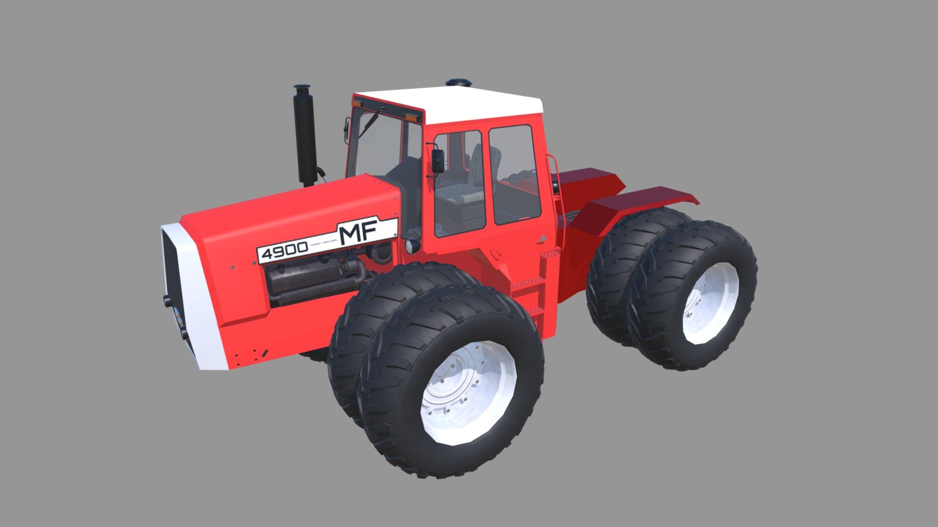 Model of a Massey-Fergusson 4900 tractor. There are textures for the 4900, 4800, 4840 and the 4880 version. Detailed interior and basic rigging.
Best used for games or as mod for Farming Simulator 3d model