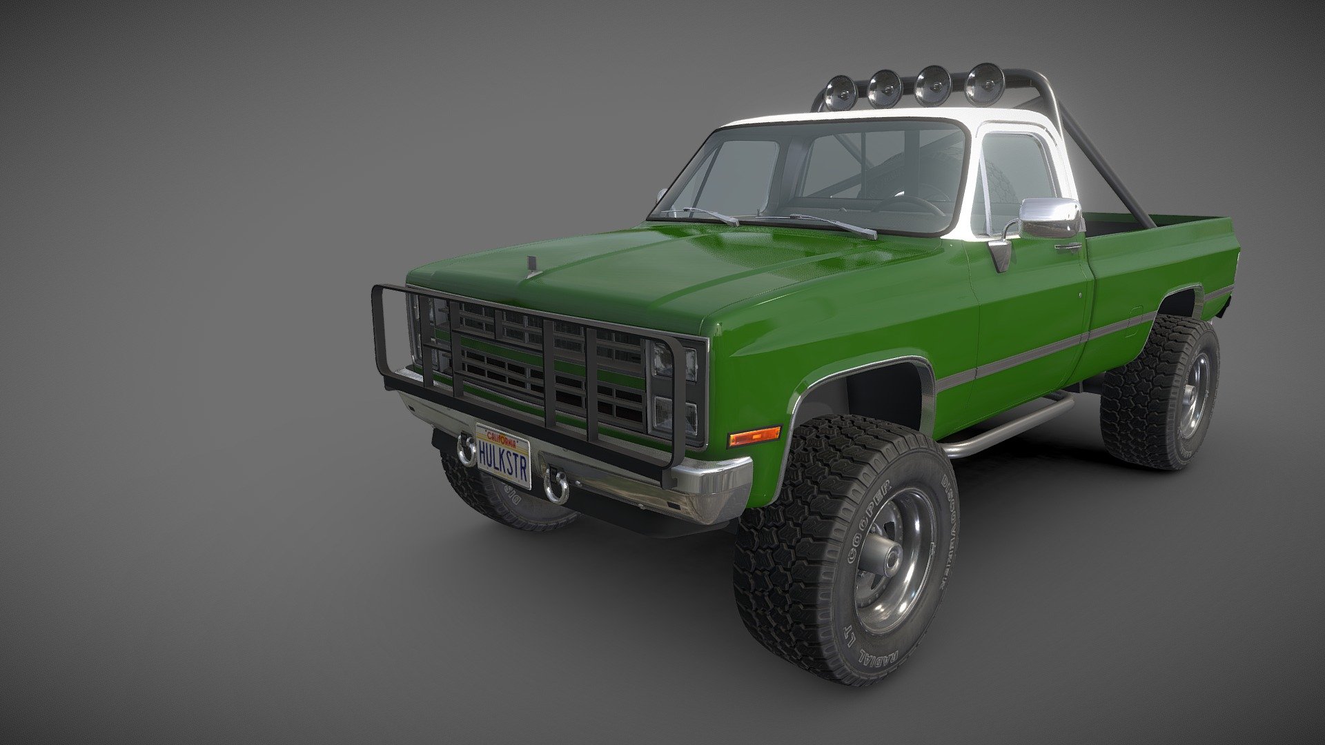 Pickup game ready model with clean topology.
- high accuracy exterior model
- low poly interior
- high detailed factoty wheels, with PBR maps - Offroad pickup - Buy Royalty Free 3D model by Veaceslav Condraciuc (@FLED) 3d model